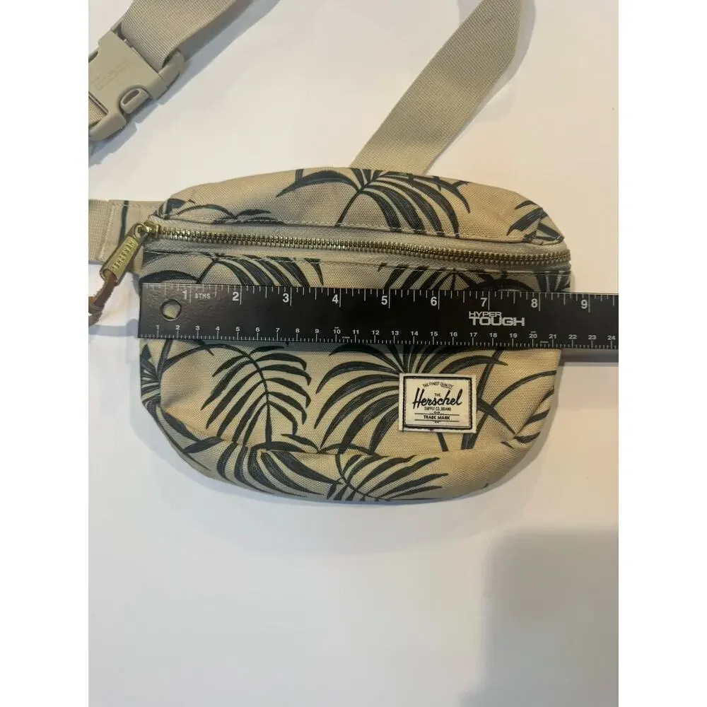 Herschel Supply Co Waist Fanny Pack Palm Print Beige Adjustable